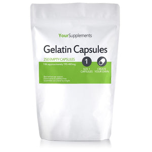 Size 1 Empty Capsules - Gelatin or Vegetarian
